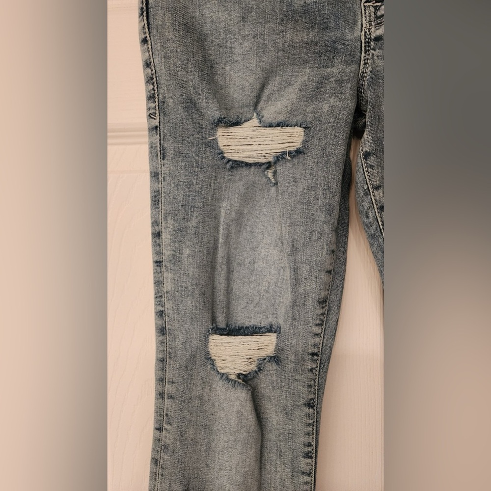 Good American Good Waist Skinny High Rise Blue Jeans Tummy Tech Size 2 /26 - Picture 9 of 16